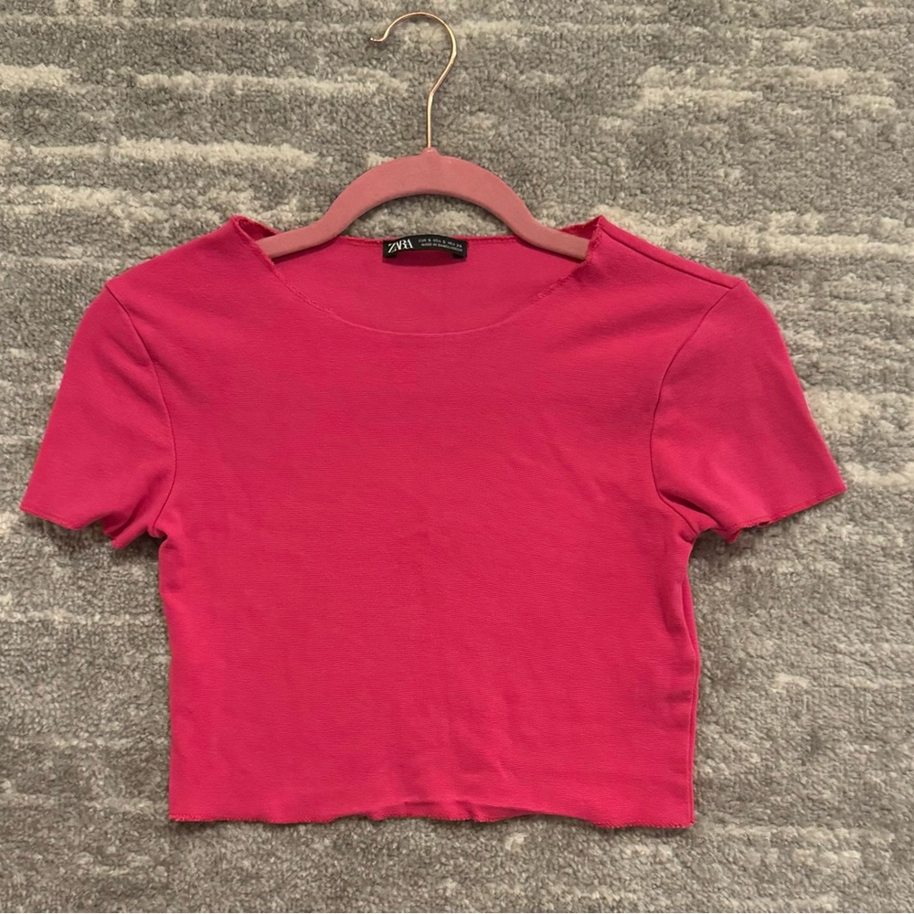 Zara Fuchsia Crop Top
